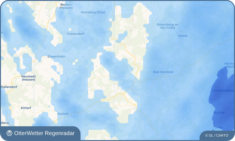 Widget-Vorschau für Willingshain Wetter-Widget-Vorschau mit Vorhersagedaten für Willingshain