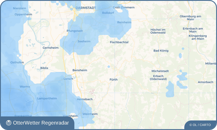 OtterWetter Regenradar-Widget Winkel