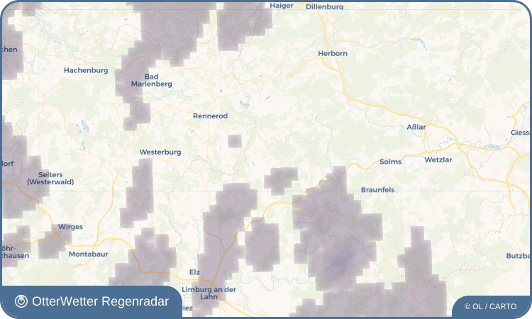 OtterWetter Regenradar-Widget Winkels