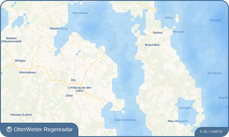 Widget-Vorschau für Wirbelau Wetter-Widget-Vorschau mit Vorhersagedaten für Wirbelau