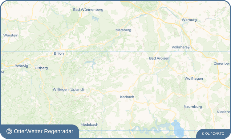 OtterWetter Regenradar-Widget Wirmighausen
