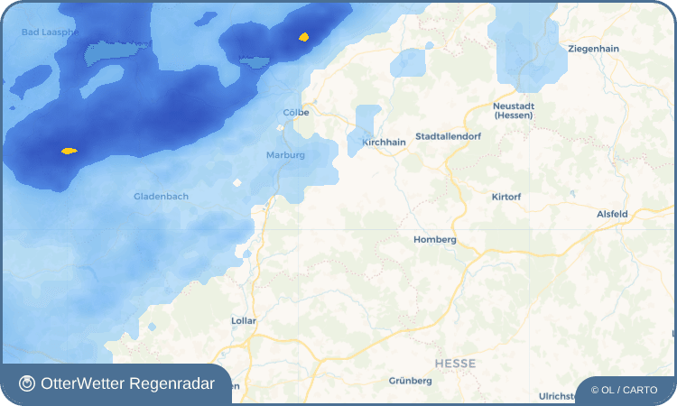 OtterWetter Regenradar-Widget Wittelsberg