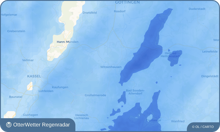 Widget-Vorschau für Witzenhausen Wetter-Widget-Vorschau mit Vorhersagedaten für Witzenhausen