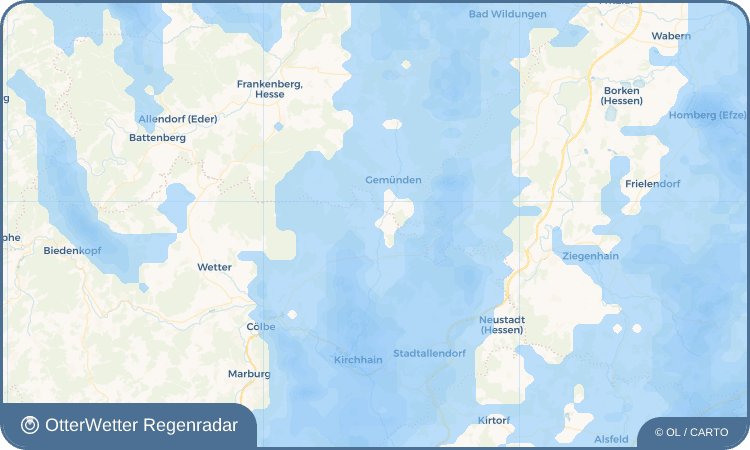 OtterWetter Regenradar-Widget Wohra
