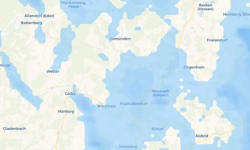 Regenradar Vorschaubild - Aktuelle Niederschläge in Wolferode und Umgebung