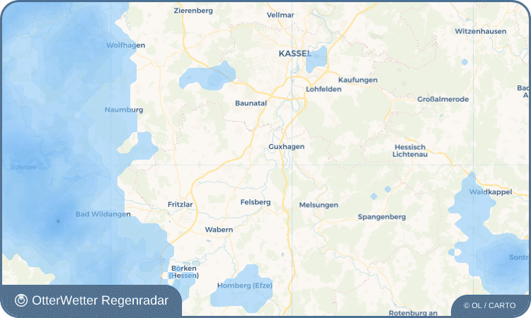 OtterWetter Regenradar-Widget Wolfershausen