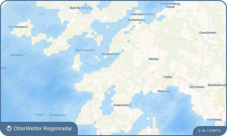 Wetter-Widget-Vorschau mit Vorhersagedaten für Wolfgruben