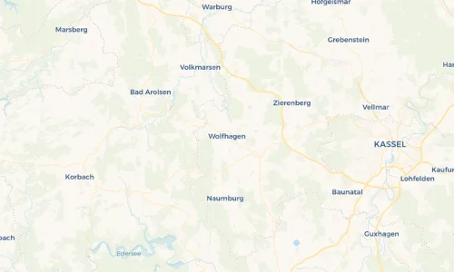 Regenradar Vorschaubild - Aktuelle Niederschläge in Wolfhagen und Umgebung