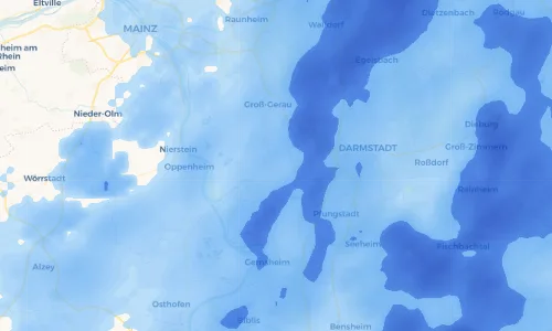Regenradar Vorschaubild - Aktuelle Niederschläge in Wolfskehlen und Umgebung