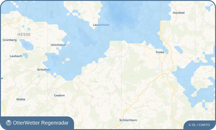 OtterWetter Regenradar-Widget Zahmen