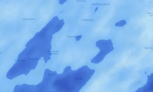 Regenradar Vorschaubild - Aktuelle Niederschläge in Zella und Umgebung