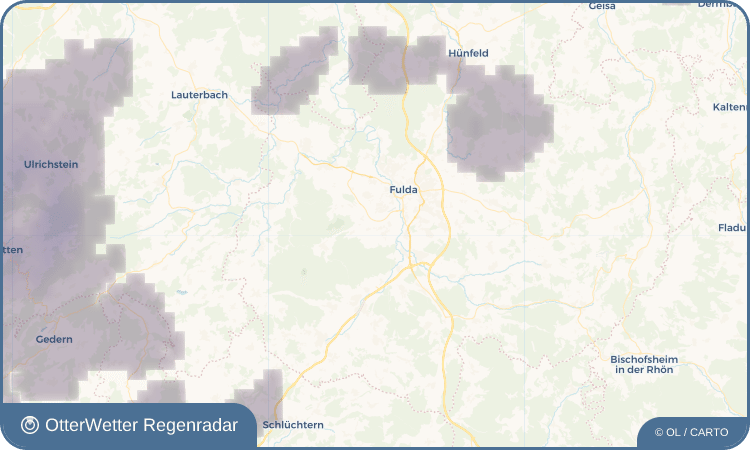 OtterWetter Regenradar-Widget Zirkenbach