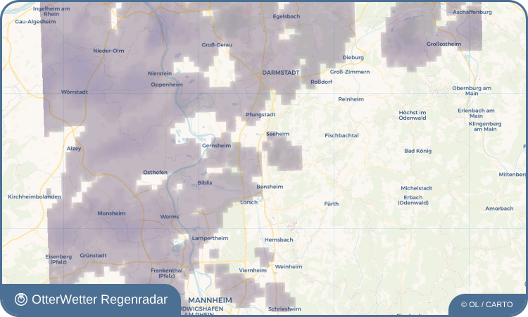 OtterWetter Regenradar-Widget Zwingenberg