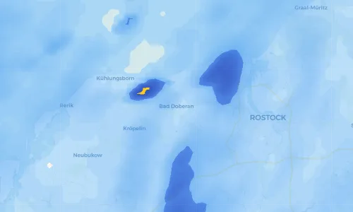 Regenradar Vorschaubild - Aktuelle Niederschläge in Bad Doberan und Umgebung