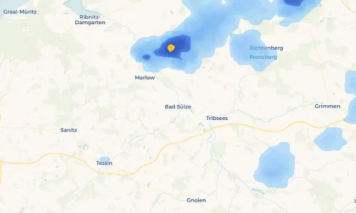 Regenradar Vorschaubild - Aktuelle Niederschläge in Bad Sülze und Umgebung
