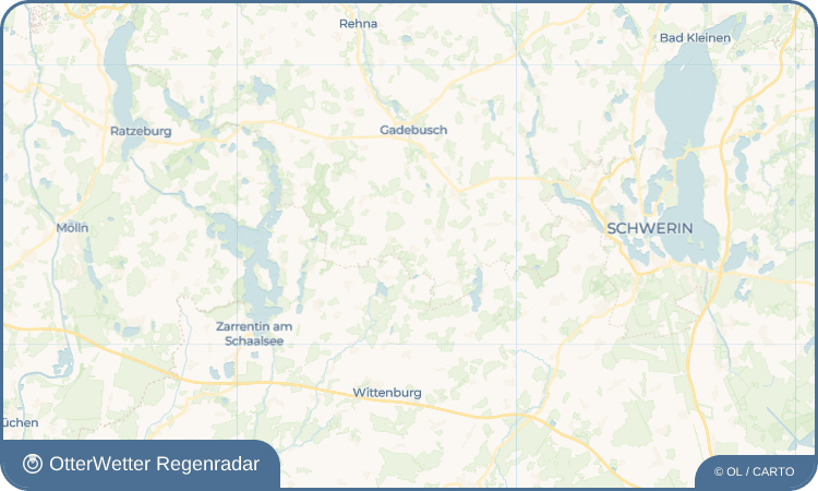 Widget-Vorschau für Badow Wetter-Widget-Vorschau mit Vorhersagedaten für Badow