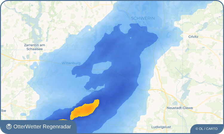 OtterWetter Regenradar-Widget Bandenitz