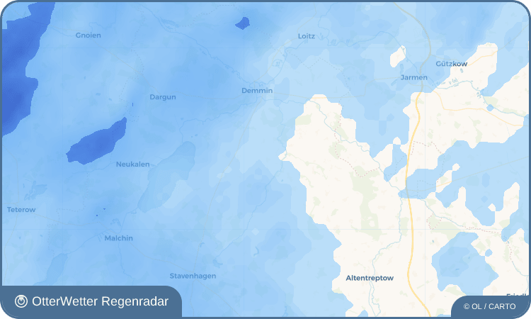 OtterWetter Regenradar-Widget Beggerow