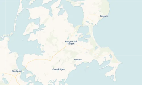 Regenradar Vorschaubild - Aktuelle Niederschläge in Bergen auf Rügen und Umgebung