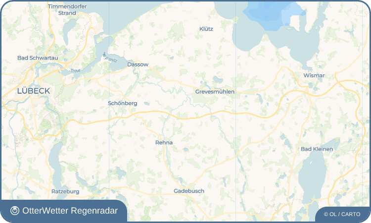 OtterWetter Regenradar-Widget Bernstorf