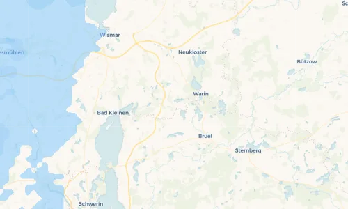 Regenradar-Vorschau: aktuelle Niederschläge in Bibow und Umgebung