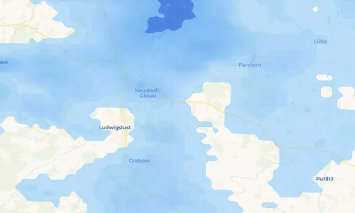Regenradar Vorschaubild - Aktuelle Niederschläge in Blievenstorf und Umgebung