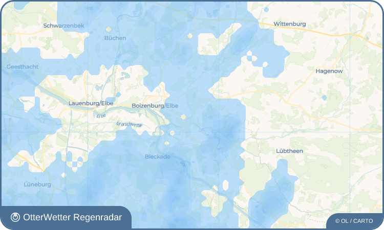 OtterWetter Regenradar-Widget Blücher