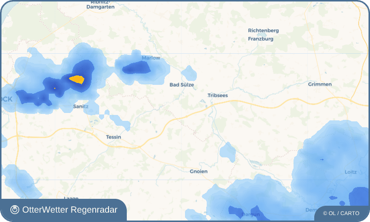 OtterWetter Regenradar-Widget Böhlendorf