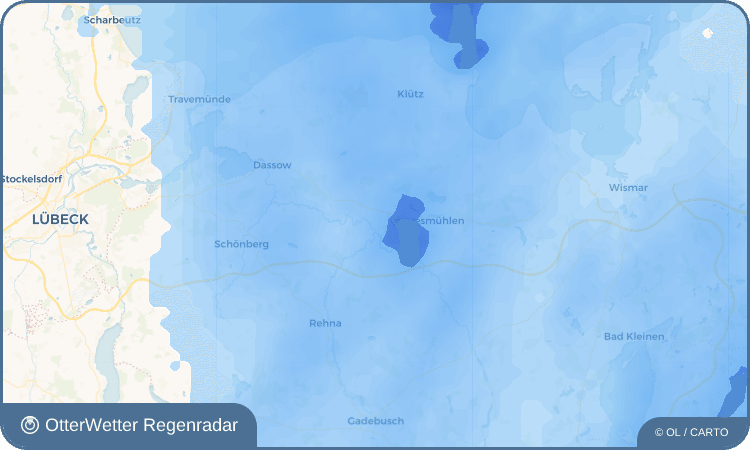 OtterWetter Regenradar-Widget Börzow