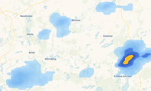 Regenradar Vorschaubild - Aktuelle Niederschläge in Boitin und Umgebung