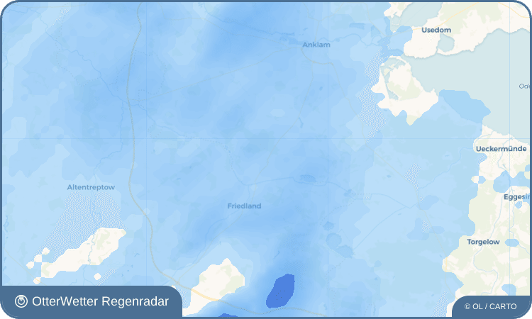 OtterWetter Regenradar-Widget Boldekow