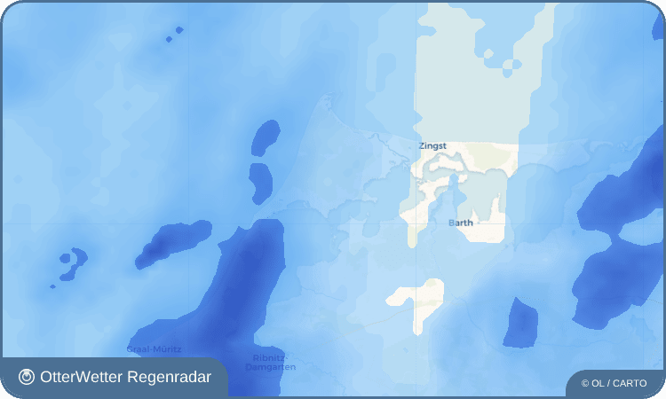 OtterWetter Regenradar-Widget Born auf dem Darß