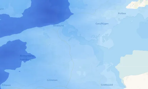 Regenradar Vorschaubild - Aktuelle Niederschläge in Brandshagen und Umgebung