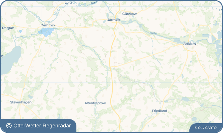 OtterWetter Regenradar-Widget Breest