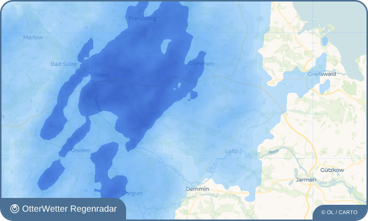 OtterWetter Regenradar-Widget Bretwisch