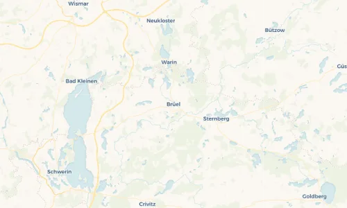 Regenradar Vorschaubild - Aktuelle Niederschläge in Brüel und Umgebung