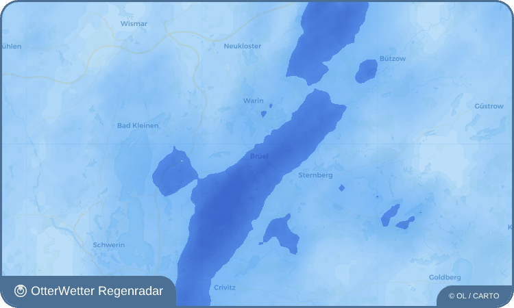 Wetter-Widget-Vorschau mit Vorhersagedaten für Brüel