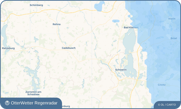 OtterWetter Regenradar-Widget Brüsewitz