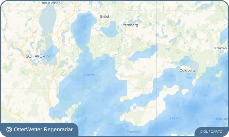 Widget-Vorschau für Bülow Wetter-Widget-Vorschau mit Vorhersagedaten für Bülow