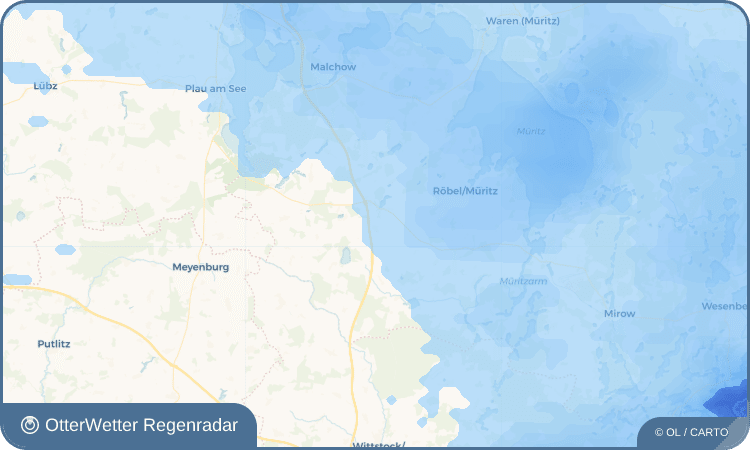 OtterWetter Regenradar-Widget Bütow