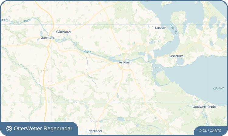 Wetter-Widget-Vorschau mit Vorhersagedaten für Butzow