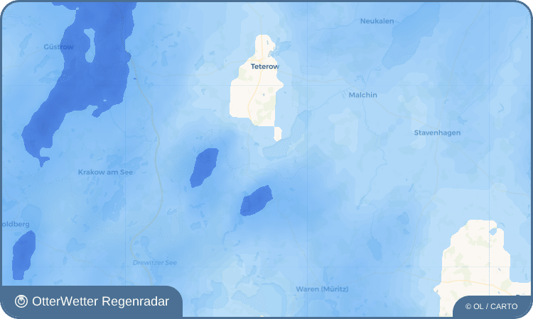 OtterWetter Regenradar-Widget Dahmen