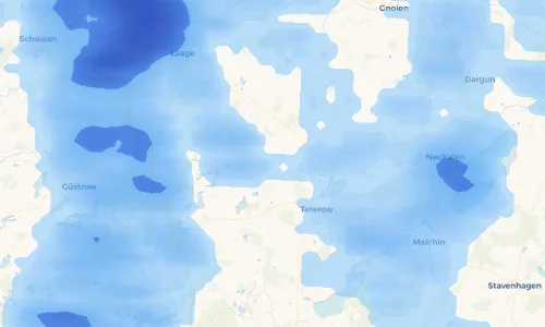 Regenradar Vorschaubild - Aktuelle Niederschläge in Dalkendorf und Umgebung
