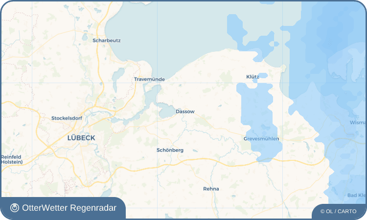 OtterWetter Regenradar-Widget Dassow