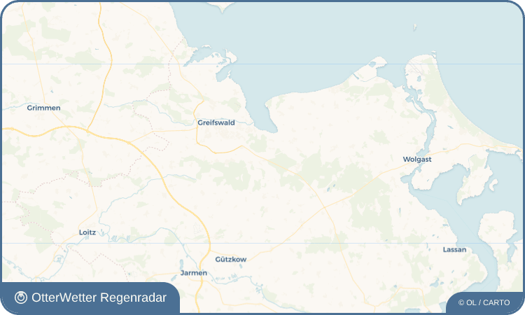 OtterWetter Regenradar-Widget Diedrichshagen
