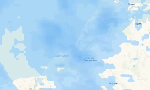 Regenradar Vorschaubild - Aktuelle Niederschläge in Dierhagen Strand und Umgebung