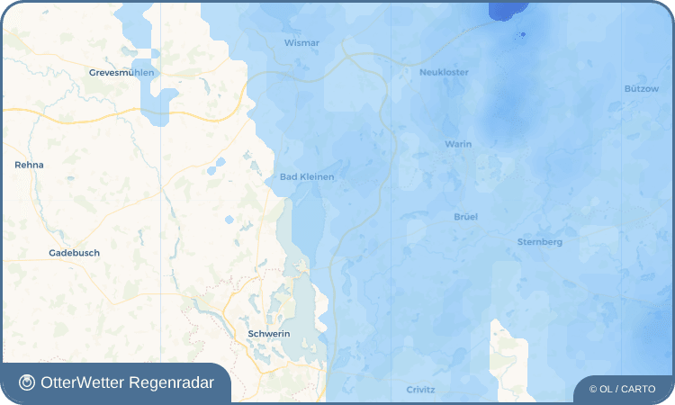 OtterWetter Regenradar-Widget Dobin am See