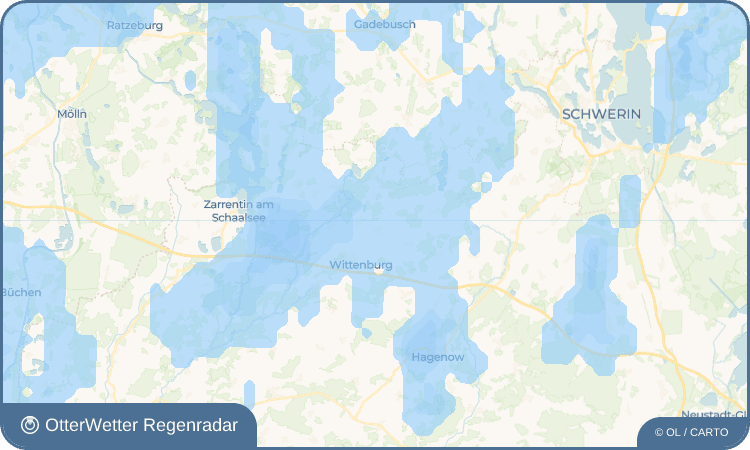OtterWetter Regenradar-Widget Dreilützow