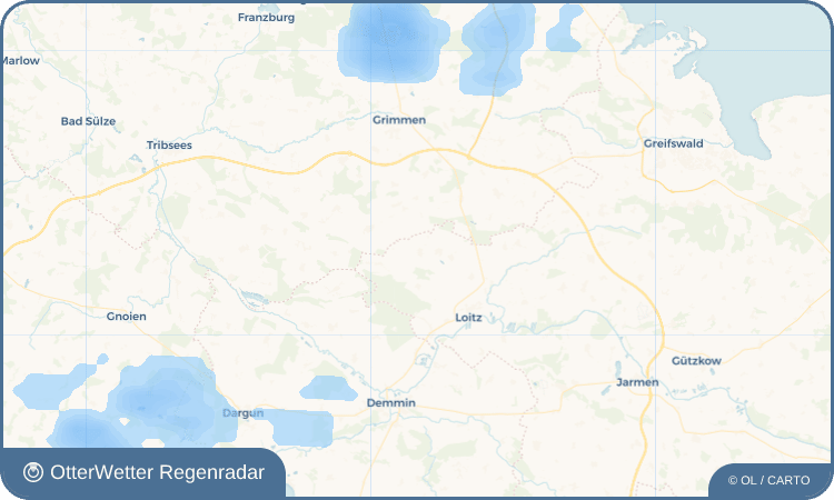 OtterWetter Regenradar-Widget Düvier