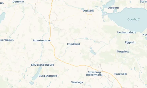Regenradar Vorschaubild - Aktuelle Niederschläge in Friedland und Umgebung